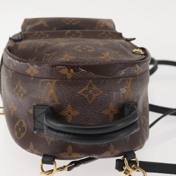 LOUIS VUITTON Monogram Palm Springs MINI Backpack M44873 LV Auth 142640 - Picture 7 of 16